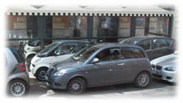 Fickparkering - Dubbelparkering i Italien